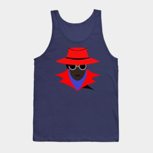 Lady Red (afro): A Cybersecurity Design Tank Top